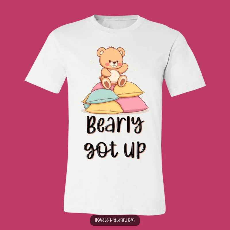 Funny Teddy Bear Pillow Trip T-Shirt - Embrace the Tumble!