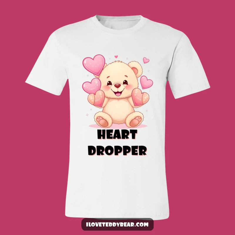 Funny Heart Juggling Bear T-Shirt: Wear Your Love Loudly!
