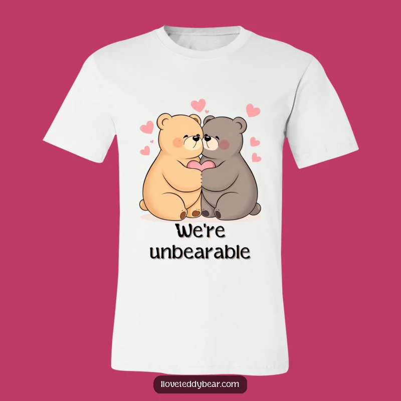 Funny Hugging Bears T-Shirt - Sweet and Cozy Gift for Best Friends