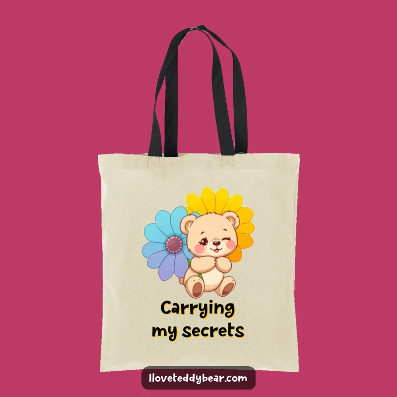 Funny Mischievous Teddy Bear Tote Bag: Carry Your Charm, Fun Funny Gift