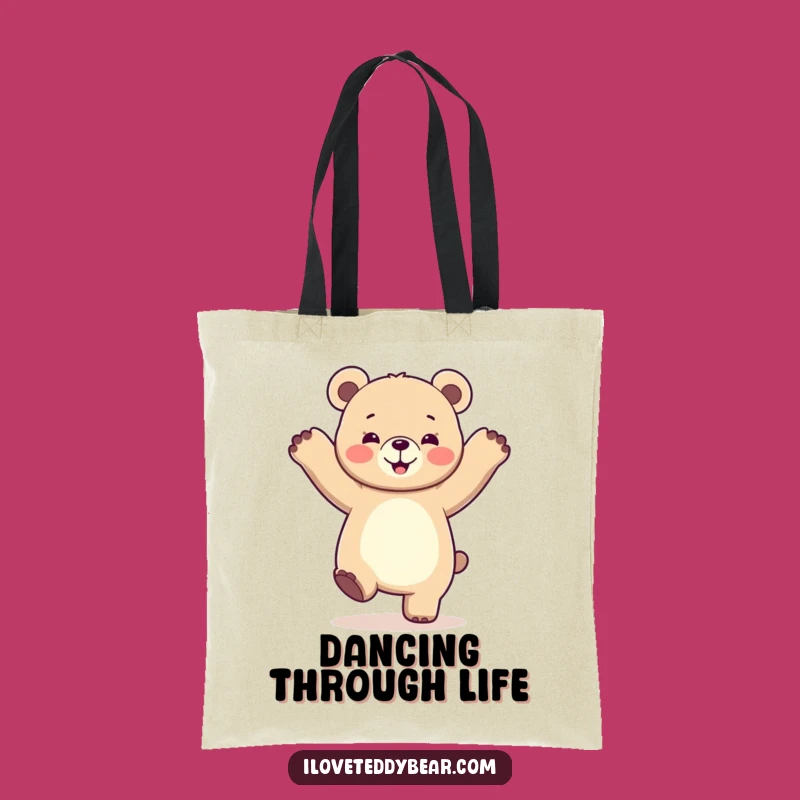 Funny Dancing Bear Tote Bag: Carry Your Rhythm and Smiles, Ideal Gift