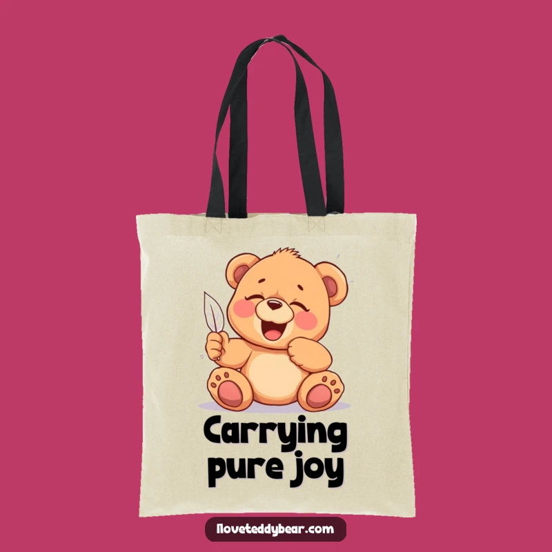 Funny Tickled Teddy Bear Tote Bag: Carry Your Laughter, Perfect Fun Funny Gift