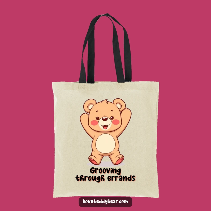 Funny Dancing Teddy Bear Tote Bag: Carry Your Moves, Fun Funny Gift
